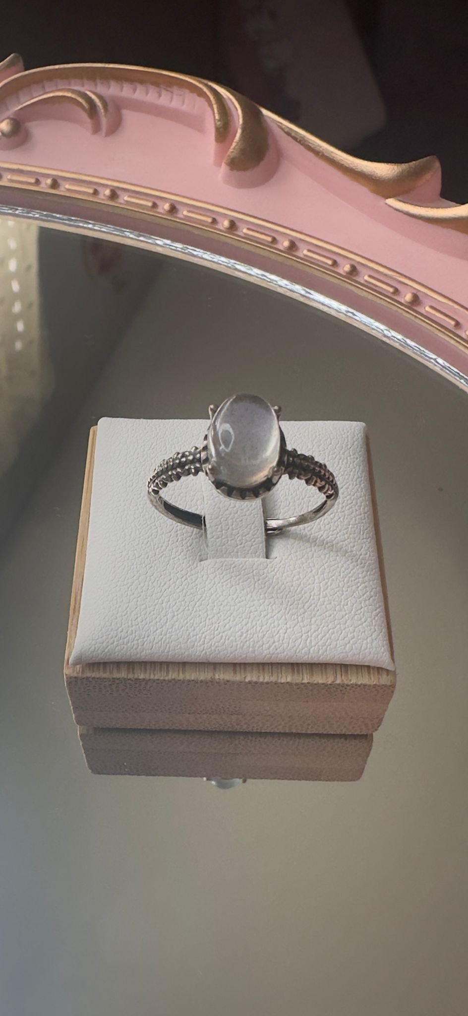 Labradorite Sterling Silver Ring – Oval Cabochon