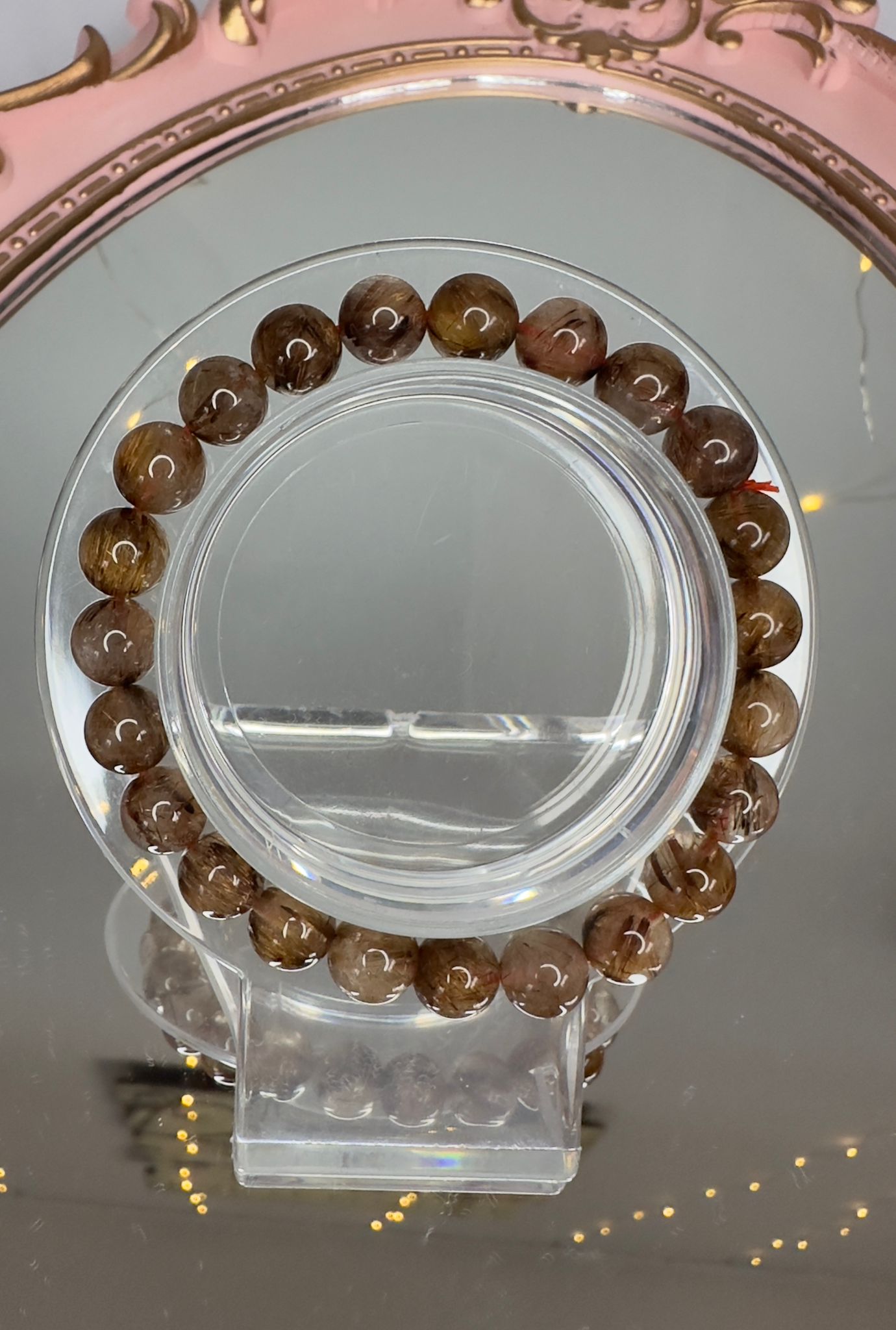 Golden Rutilated Quartz Bracelet – Manifestation & Divine Clarity