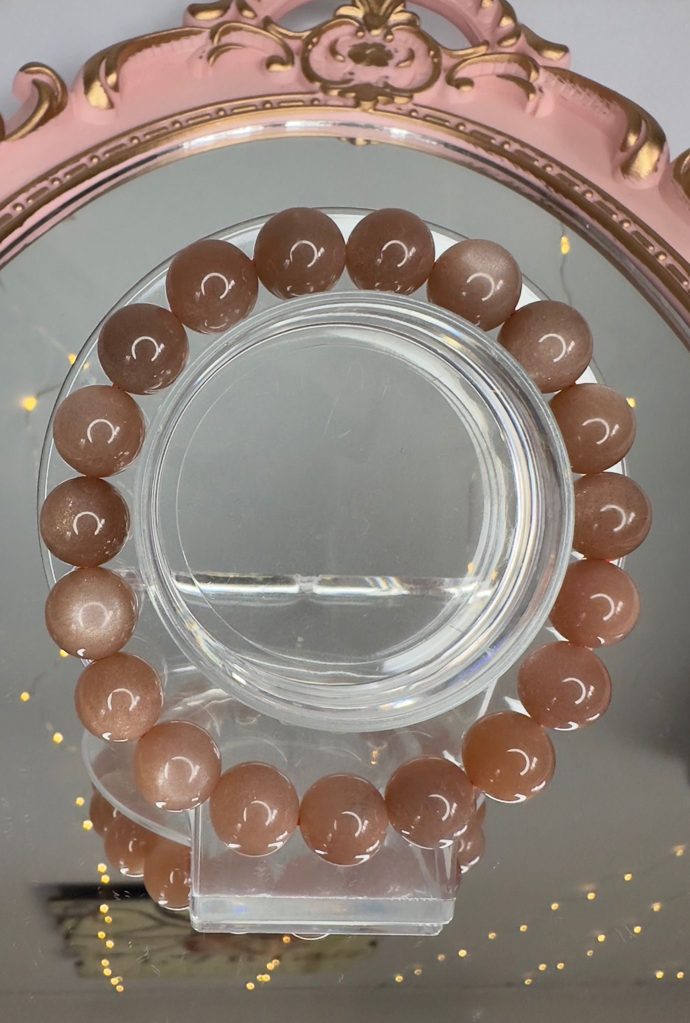 Peach Moonstone Radiance Bracelet