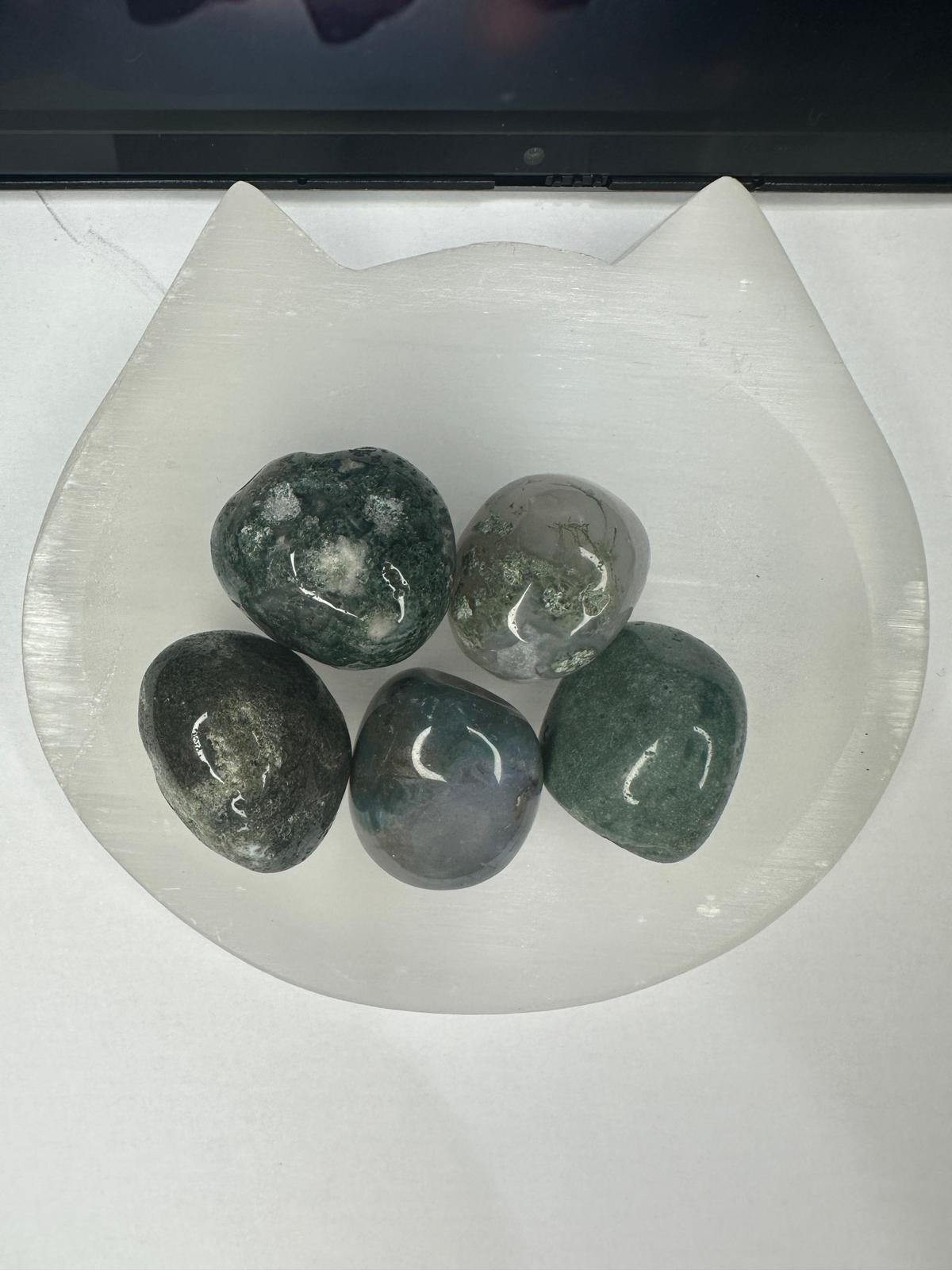 Moss Agate Tumble Stone