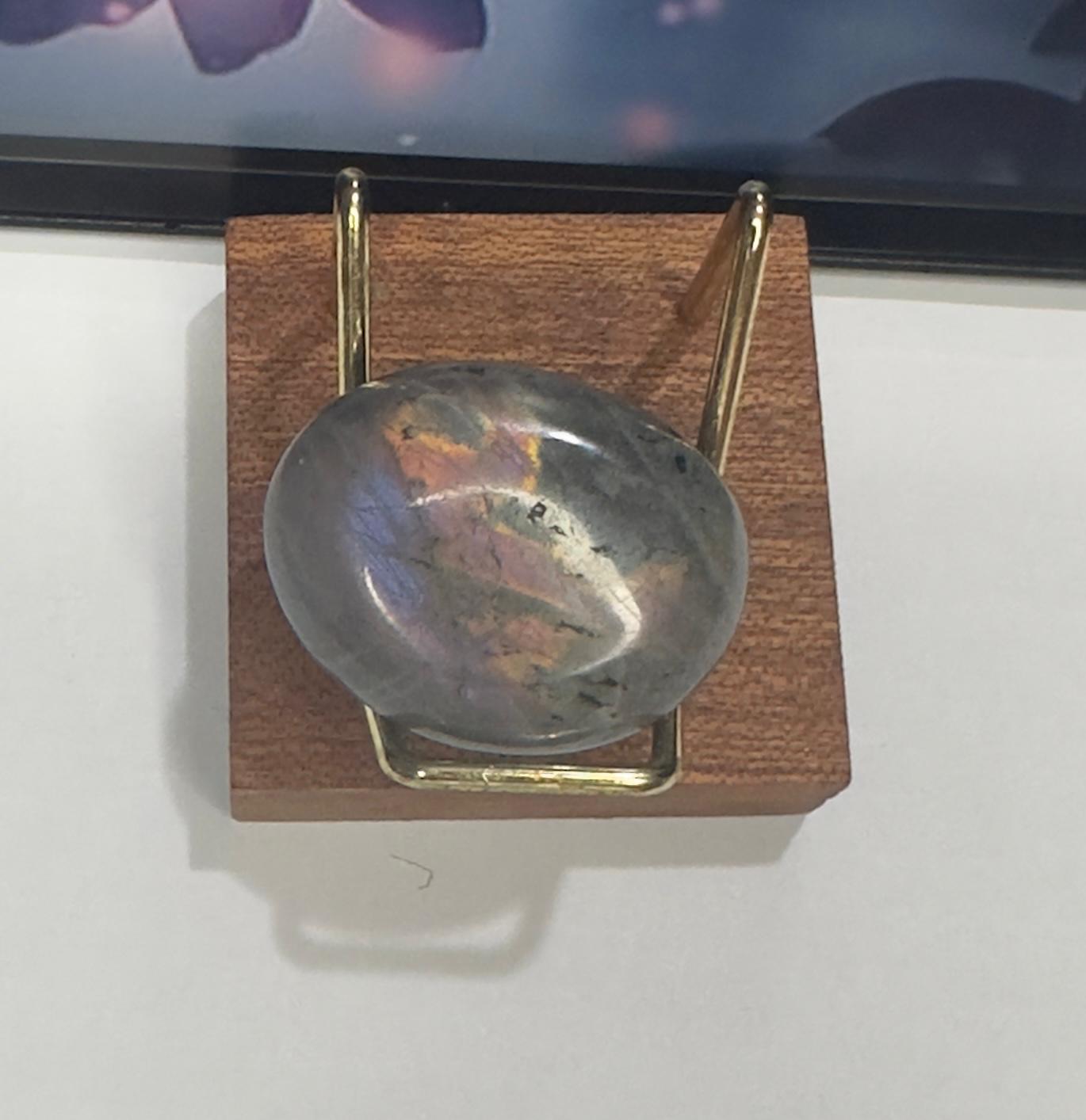 Large Labradorite Tumble Stone with Flash