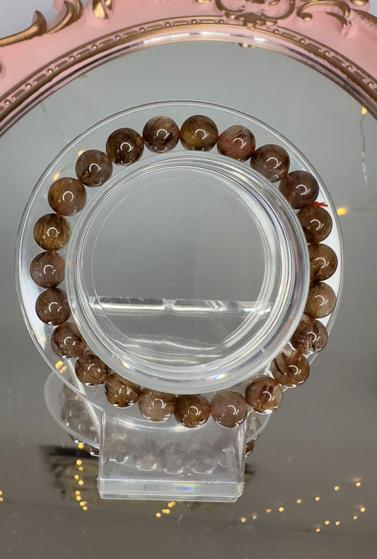 Golden Rutilated Quartz Bracelet – Manifestation & Divine Clarity
