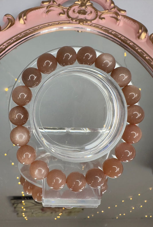 Peach Moonstone Radiance Bracelet