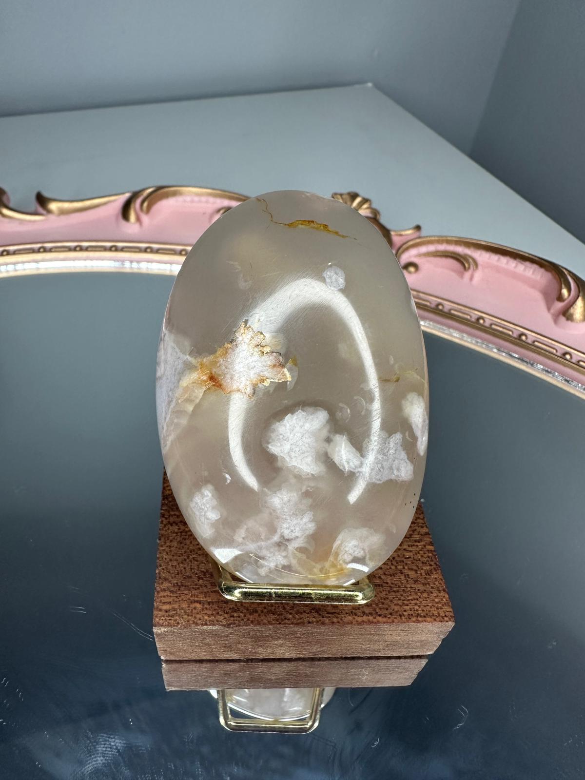 Flower Agate Freeform  (Height 6 cm Weight 88 g)