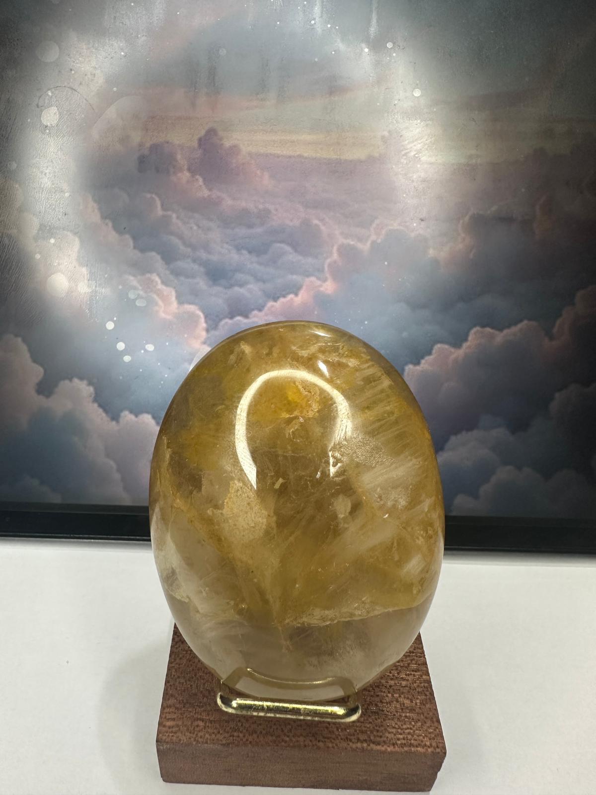 Golden Healer Palm Stone