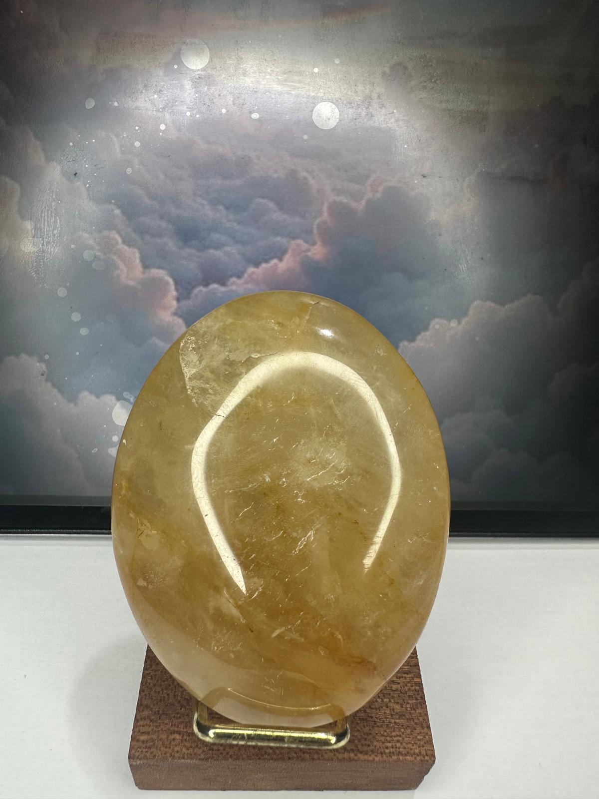 Golden Healer Palm Stone